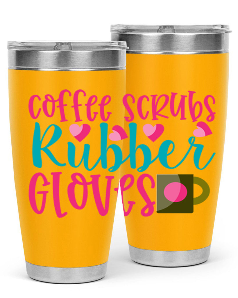 Coffee Scrubs Rubber Gloves Style Style 208#- nurse- tumbler
