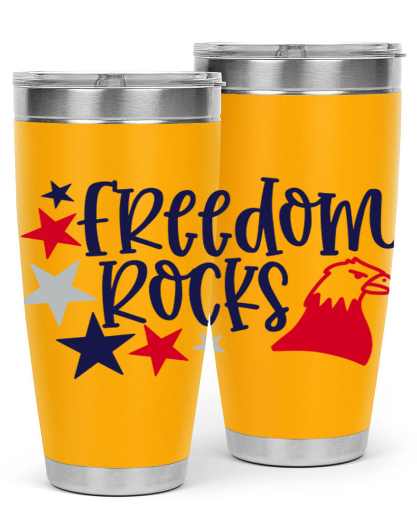 Freedom Rocks Style 148#- Fourt Of July- Tumbler