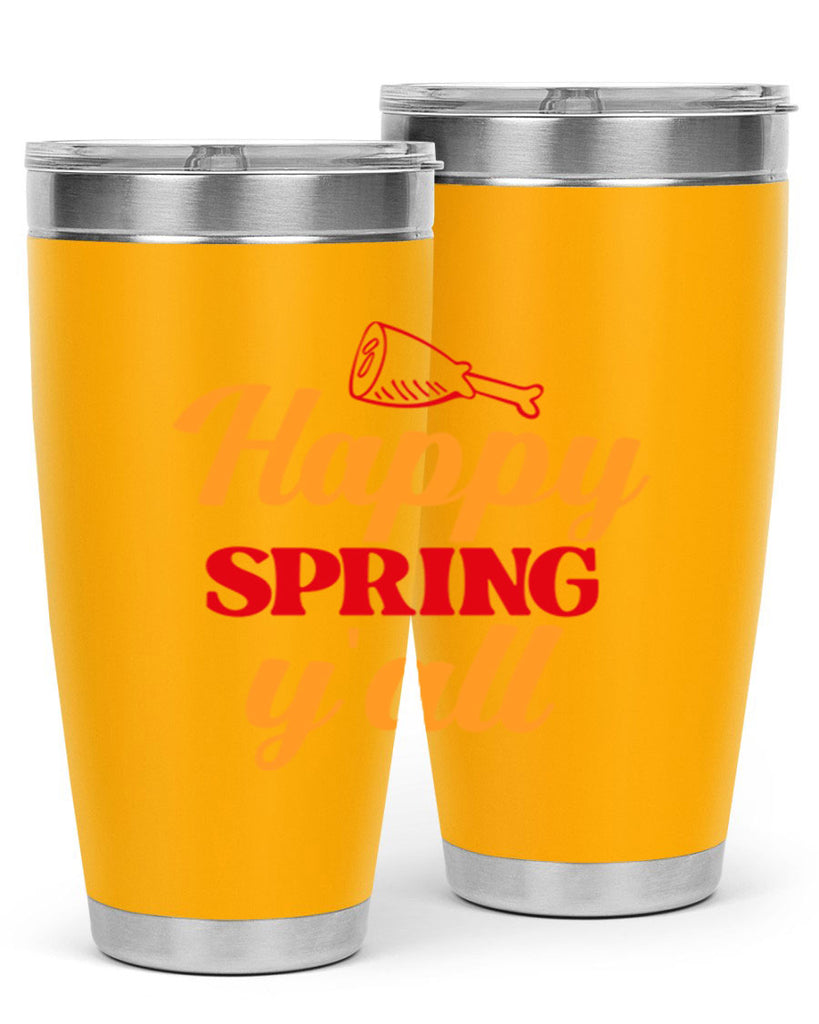 Happy spring y'all 162#- spring- Tumbler
