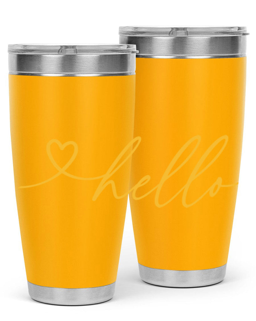 Hello heart183#- spring- Tumbler