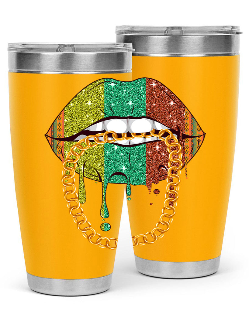 Juneteenth Women Melanin Girl Lips Png 25#- Juneteenth- tumbler