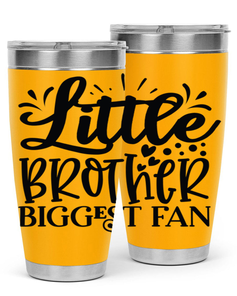 Little Brother Biggest Fan 2056#- baseball- Tumbler