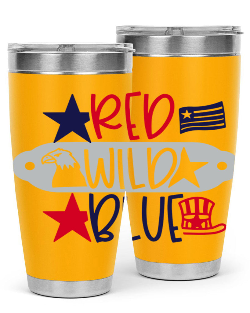 Red Wild Blue Style 171#- Fourt Of July- Tumbler