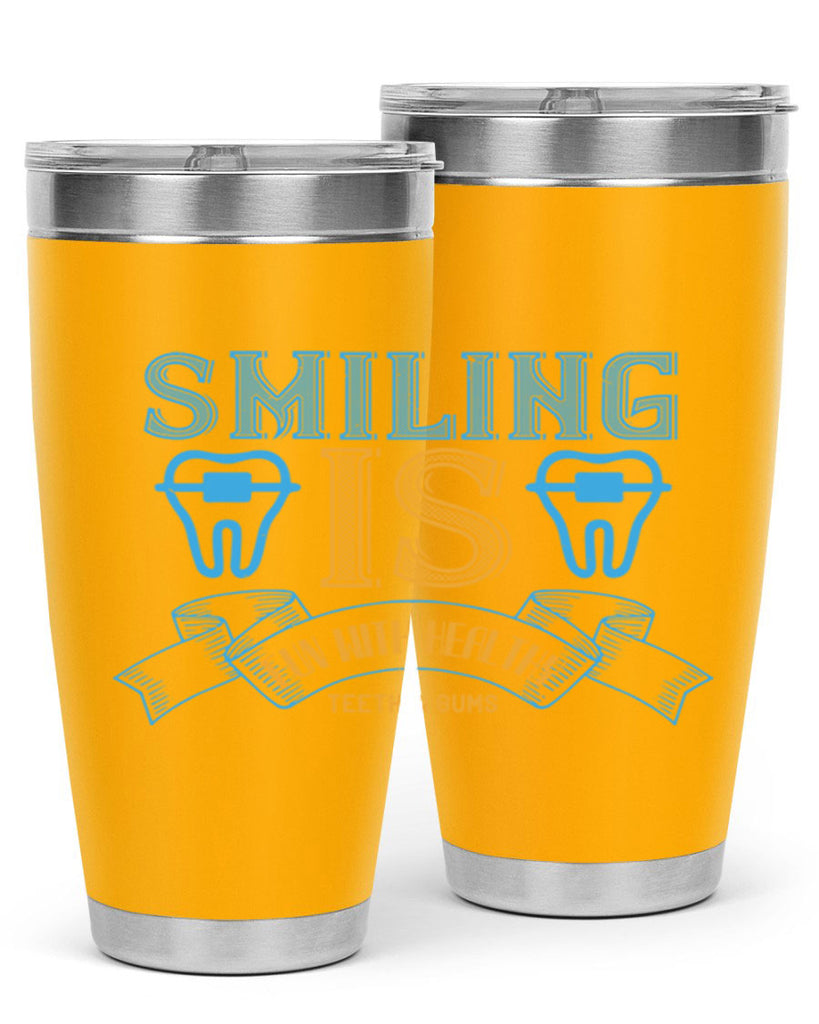 Smiling is Fun With Healthy Teeth Gums Style 20#- dentist- tumbler