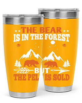 The bear is in the forest, but the pelt is soldd 31#- Bears- Tumbler