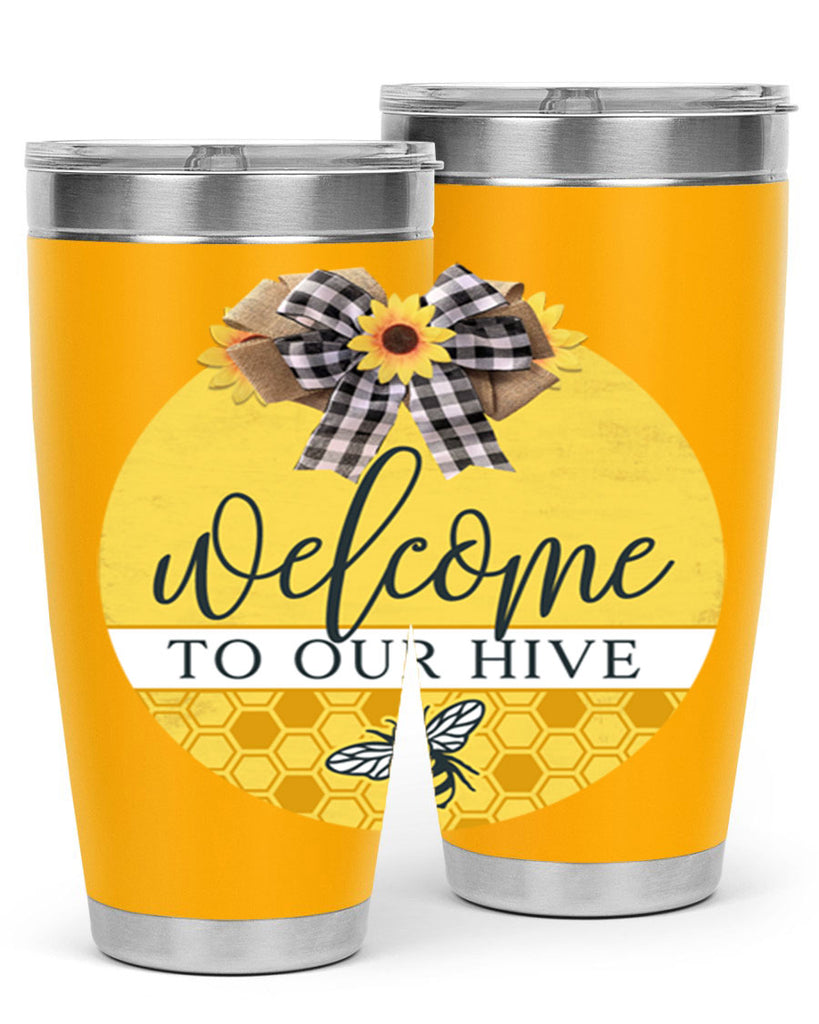 Welcome to our Hive complete yellow Mockup589#- spring- Tumbler