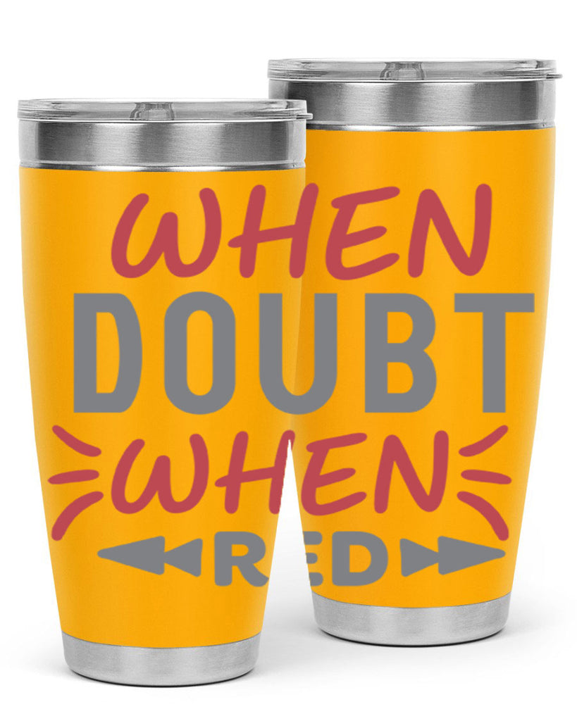 When Doubt Wear Red 154#- fashion- Cotton Tank