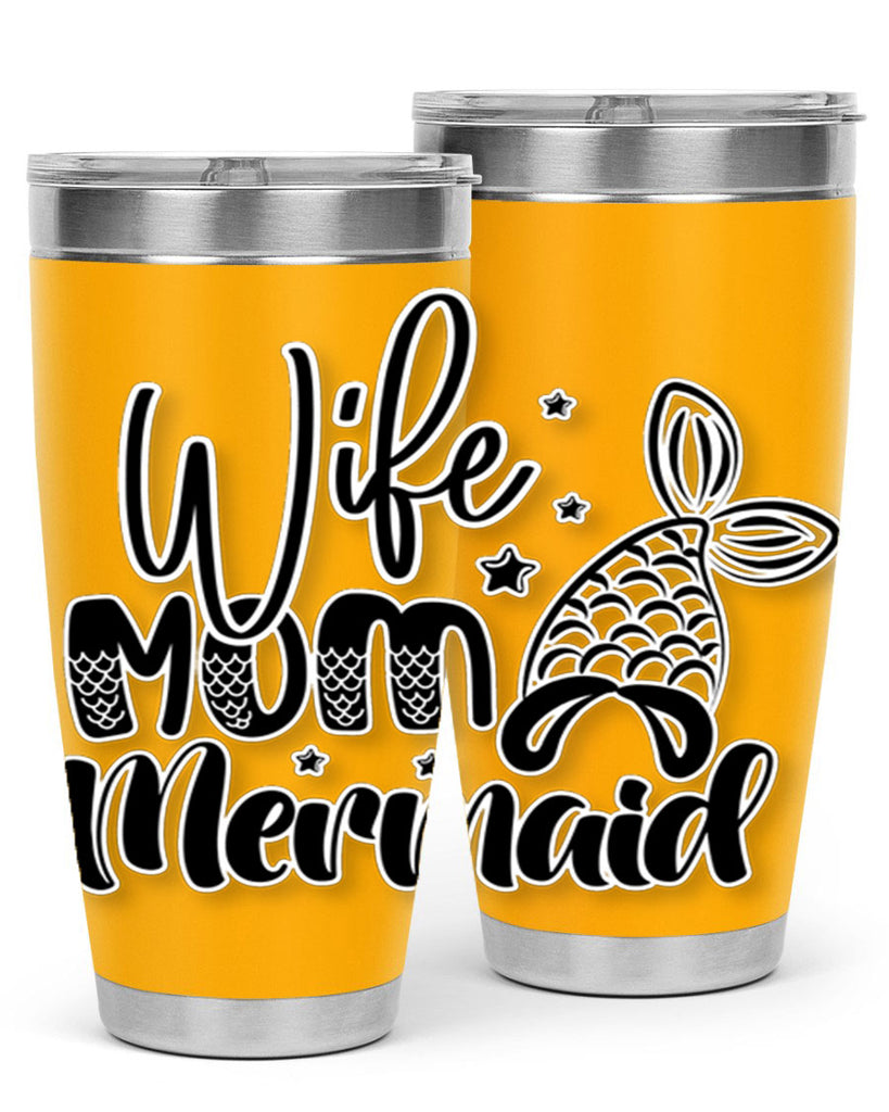 Wife Mom Mermaid 675#- mermaid- Tumbler