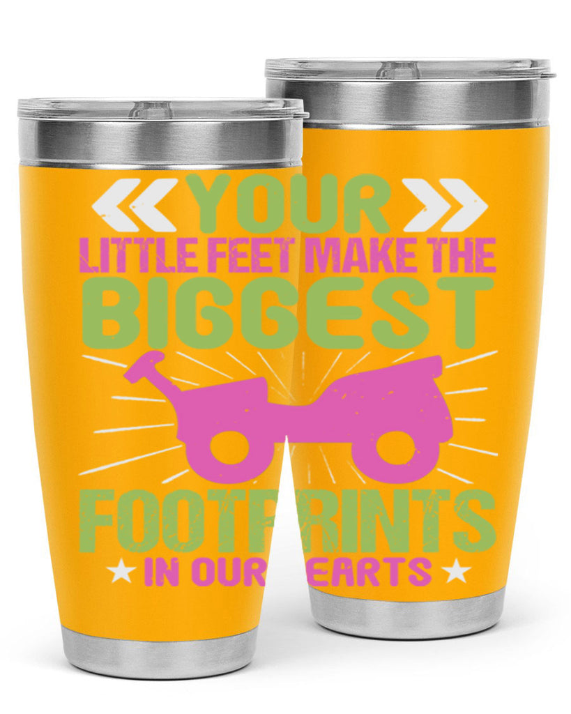 Your Litle feet me foot prints in our hearts Style 158#- baby- tumbler