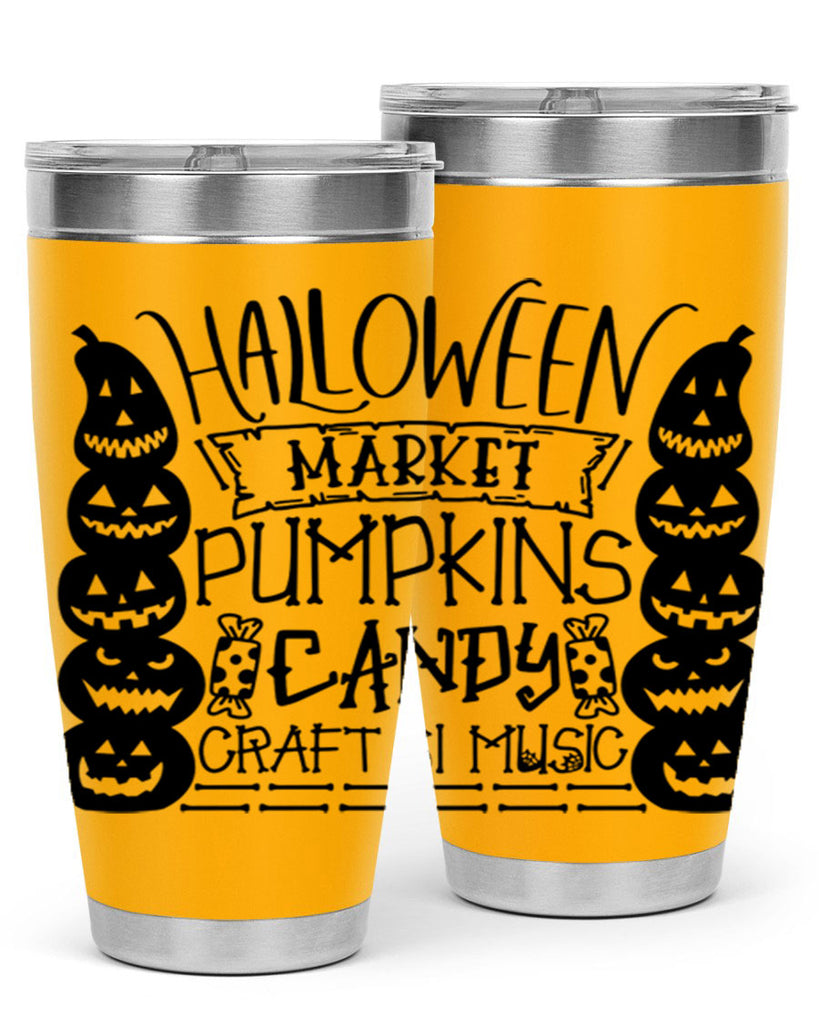 halloween market pumpkins candy 73#- halloween- Tumbler