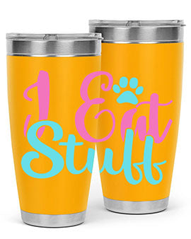 i eat stuff Style 82#- dog- Tumbler