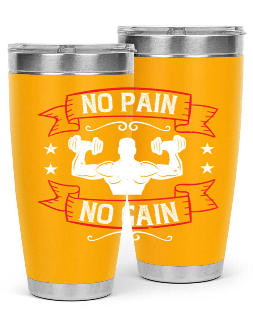 no pain no gain 82#- gym- Tumbler