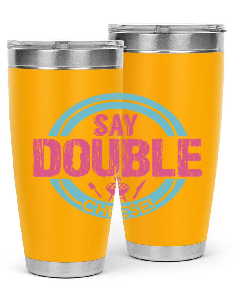 say double cheese 14#- bbq- Tumbler