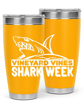 vineyard vines Shark Week Style 8#- shark  fish- Tumbler