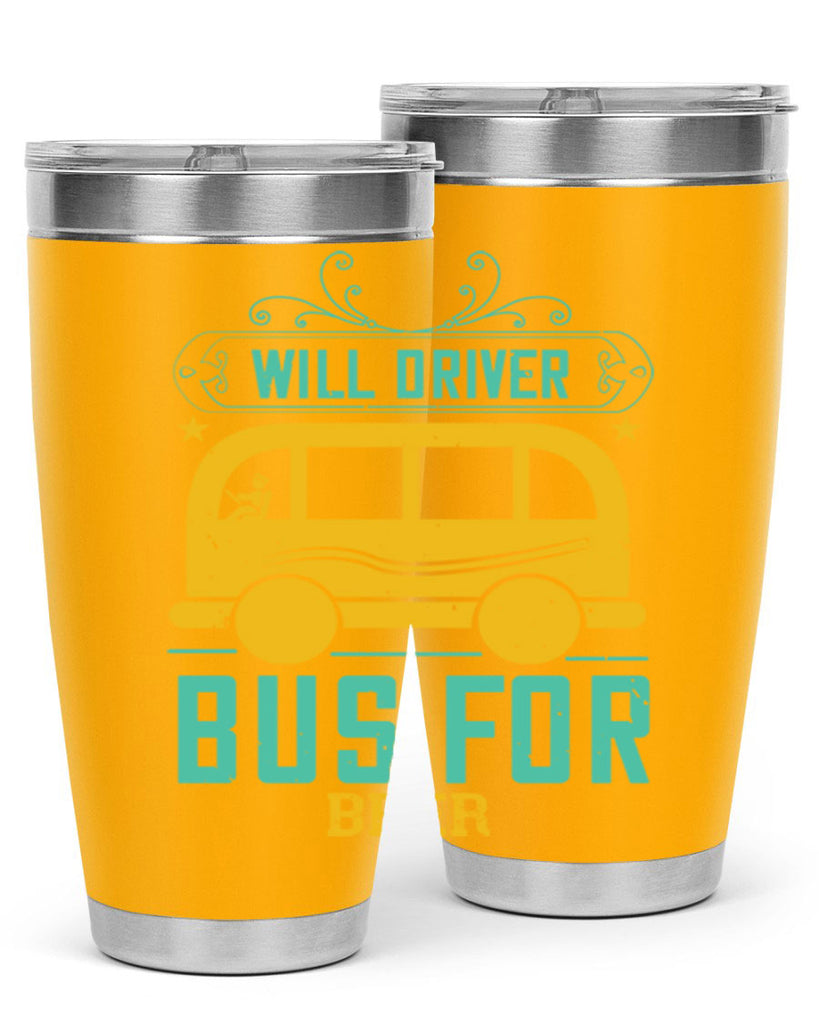will driver bus for beer Style 6#- bus driver- tumbler