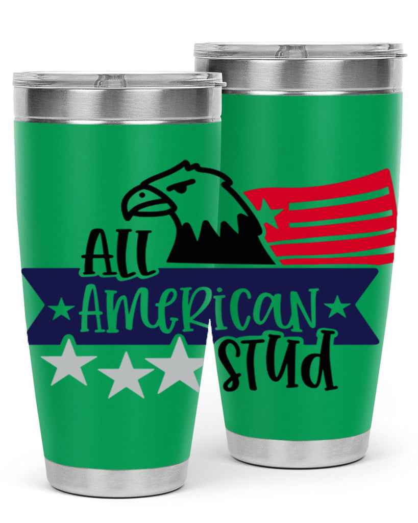 All American Stud Style 142#- Fourt Of July- Tumbler