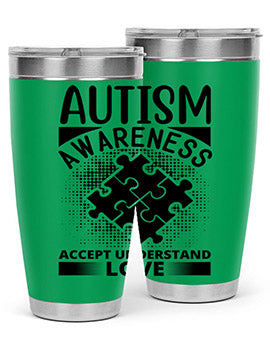 Autism awareness Style 43#- autism- Tumbler