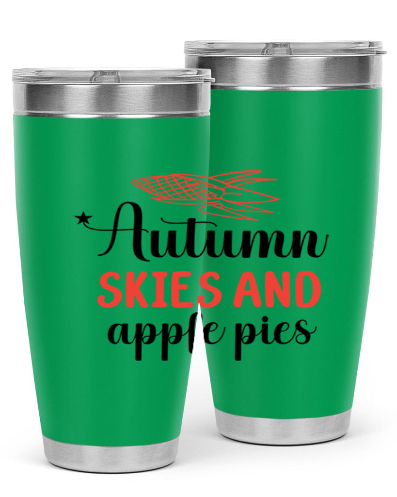 Autumn skies and apple pies 29#- fall- Tumbler