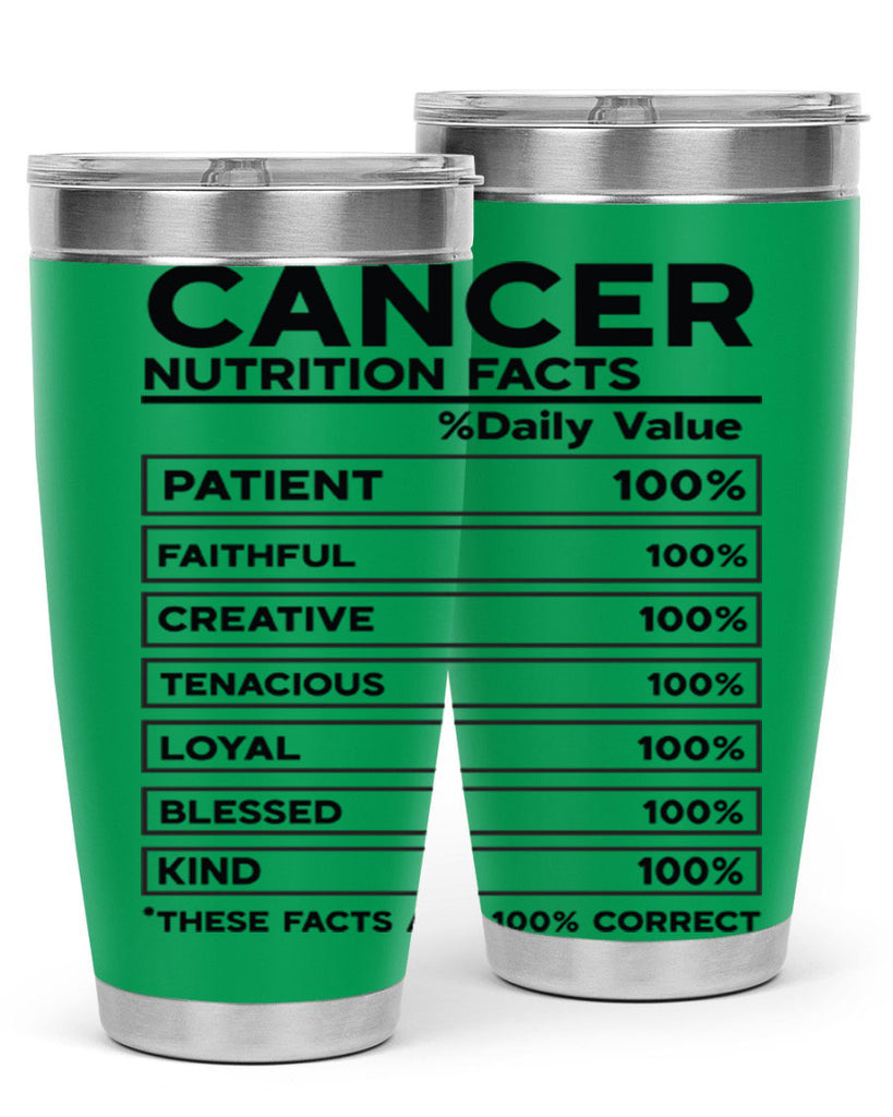 Cancer Nutrition Facts 148#- zodiac- Tumbler
