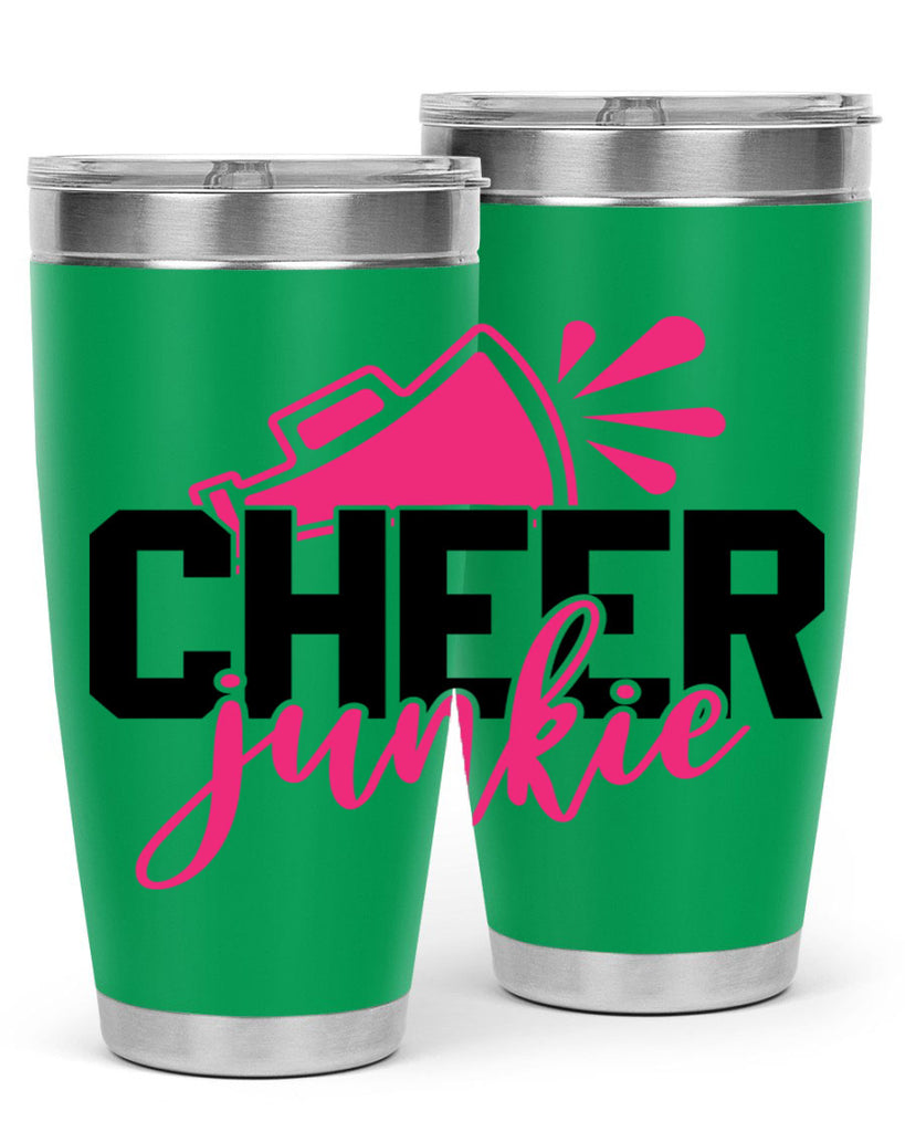 Cheer junkie 1390#- cheer- Tumbler