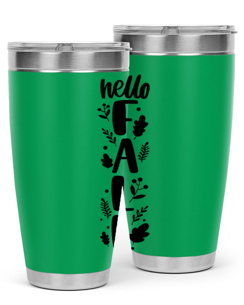 Hello Fall 495#- fall- Tumbler