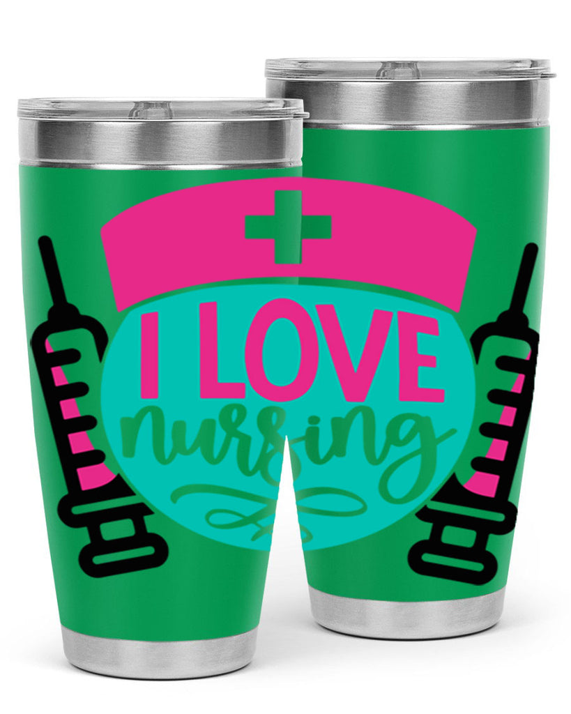 I Love Nursing Style Style 172#- nurse- tumbler