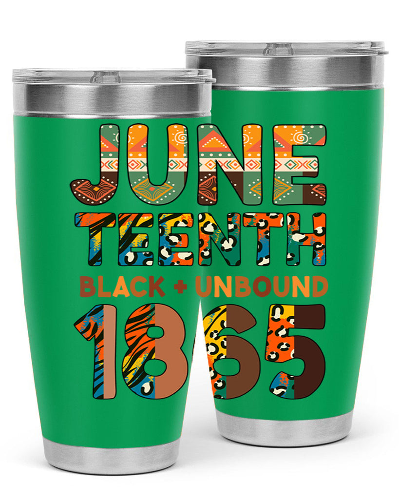 Juneteenth Black Unbound 1865 Png 33#- Juneteenth- tumbler