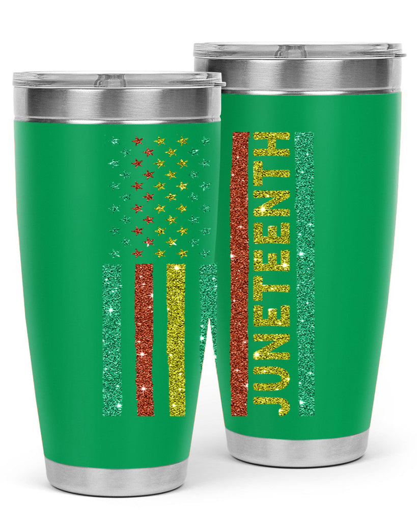 Juneteenth Freedom Day Afro Usa Flag Png 23#- Juneteenth- tumbler