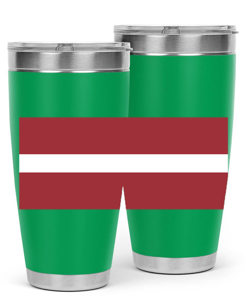 Latvia 104#- world flags- Tumbler