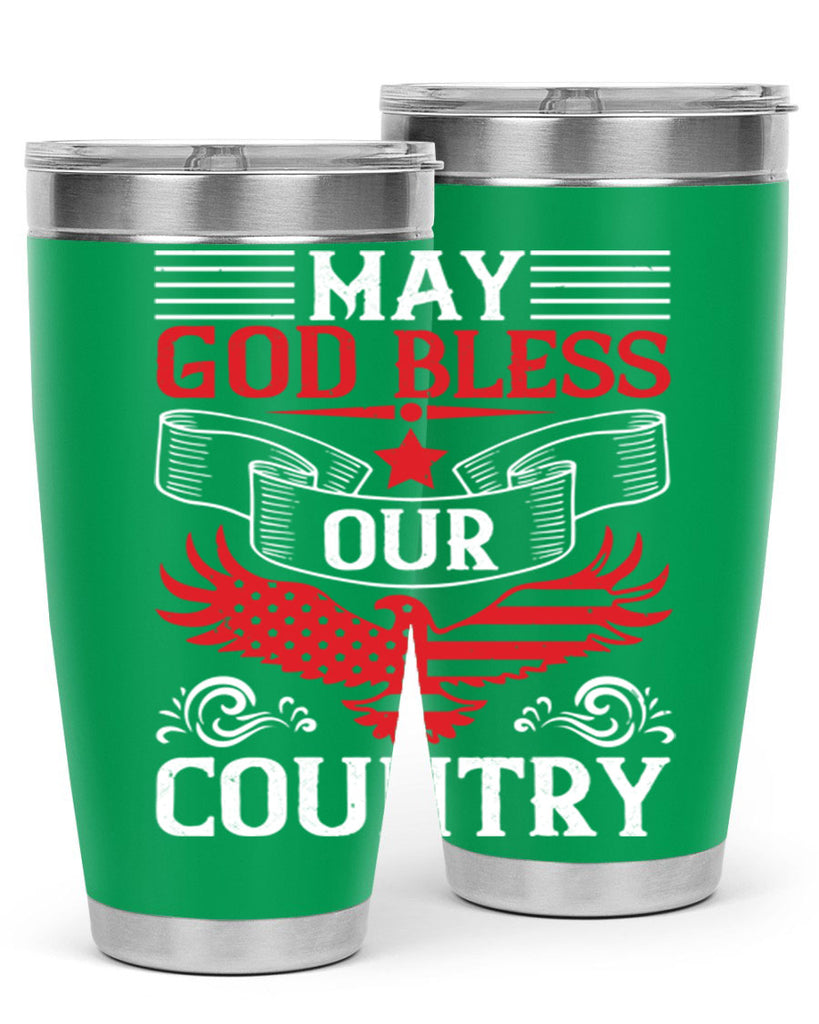 May God bless our country Style 133#- Fourt Of July- Tumbler