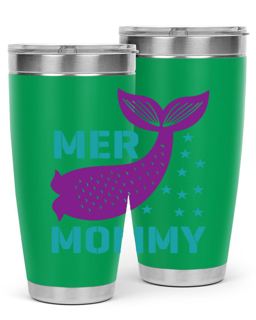 Mer Mommy 342#- mermaid- Tumbler
