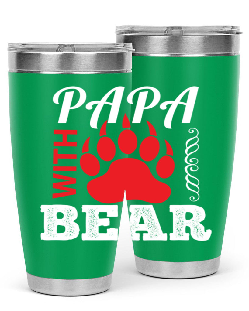 PAPA WITH 110#- grandpa - papa- Tumbler