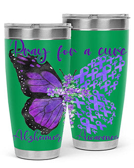 Pray For A Cure AlzheimerS Awareness 208#- alzheimers- Tumbler