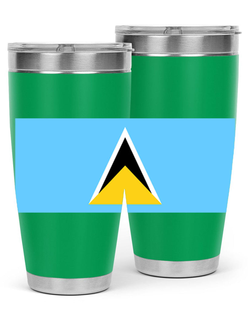 Saint Lucia 51#- world flags- Tumbler