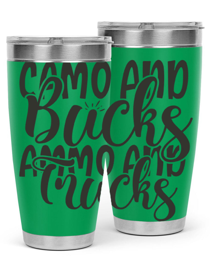 camo and bucks ammo and trucks 18#- hunting- Tumbler