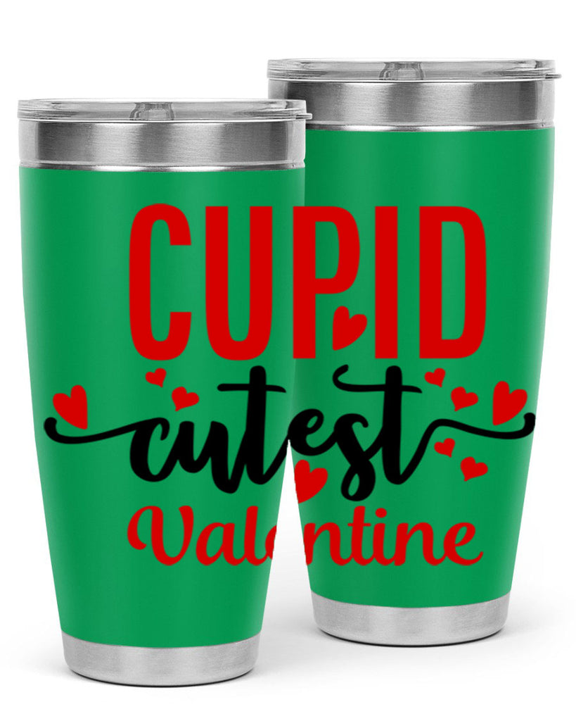 cupid cutest valentine 80#- valentines day- Tumbler
