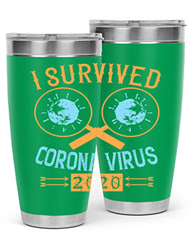 i survived corona virus Style 34#- corona virus- Tumbler