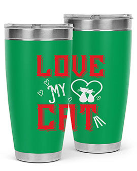 love my cat Style 67#- cat- Tumbler