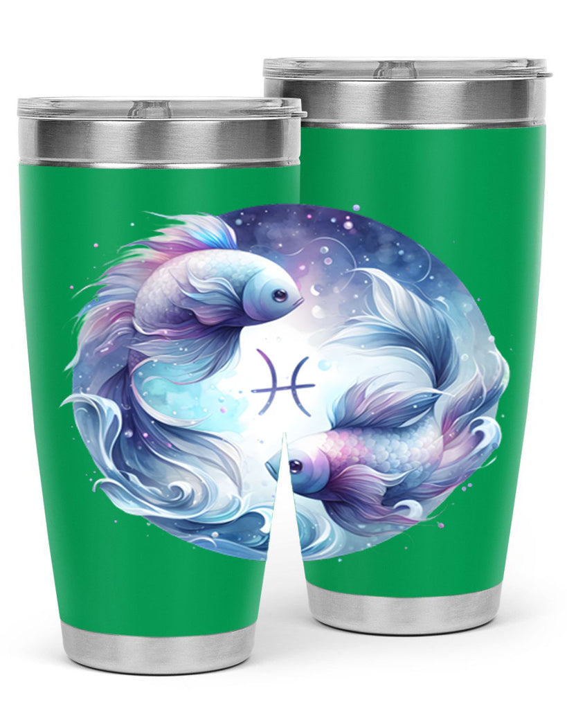 pisces 349#- zodiac- Tumbler