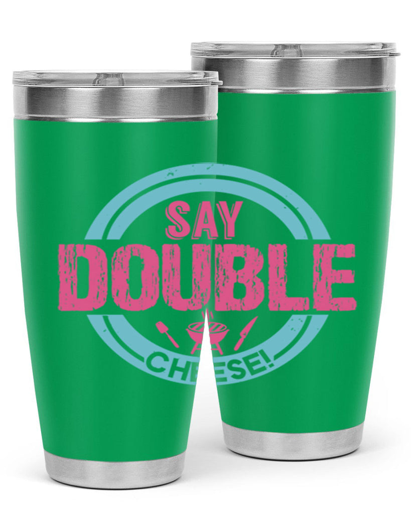 say double cheese 14#- bbq- Tumbler