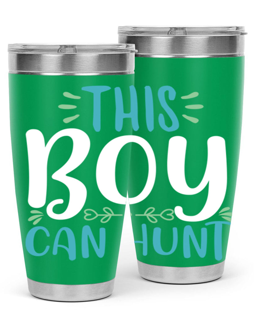 this boy can huntt 1#- easter- Tumbler