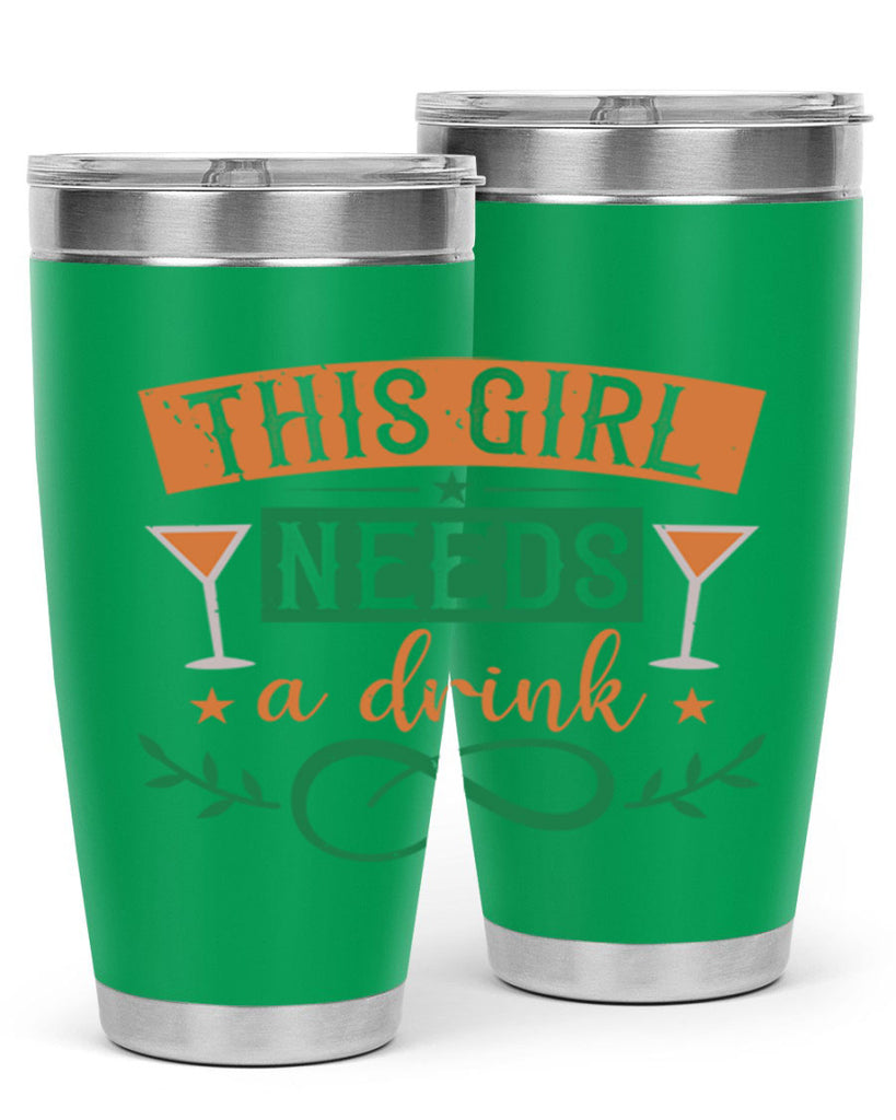 this girl needs a drink 36#- mardi gras- Tumbler