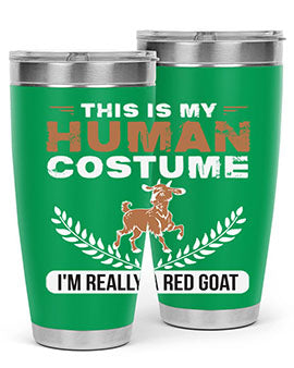 this is my human costume im really a red goat Style 1#- goat- Tumbler