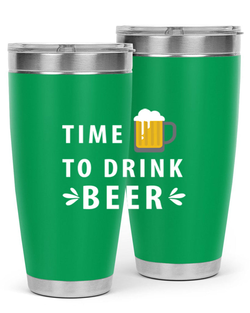 time to drink 7#- beer- Tumbler