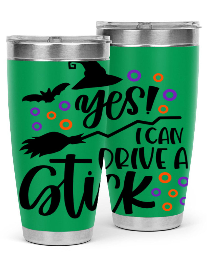 yes i can drive a stick 3#- halloween- Tumbler