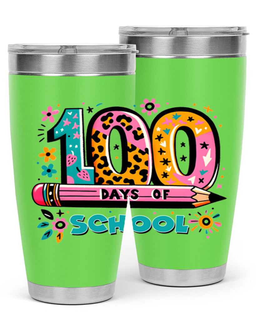 100 days of school lighting 32#- 100 days of school- Tumbler