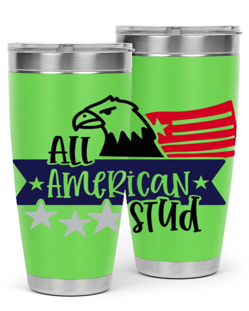 All American Stud Style 142#- Fourt Of July- Tumbler
