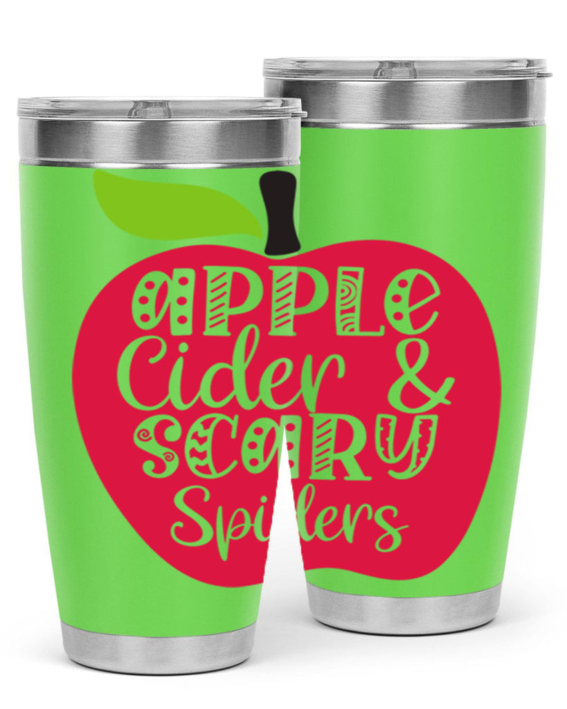 Apple Cider Scary Spiders 10#- fall- Tumbler