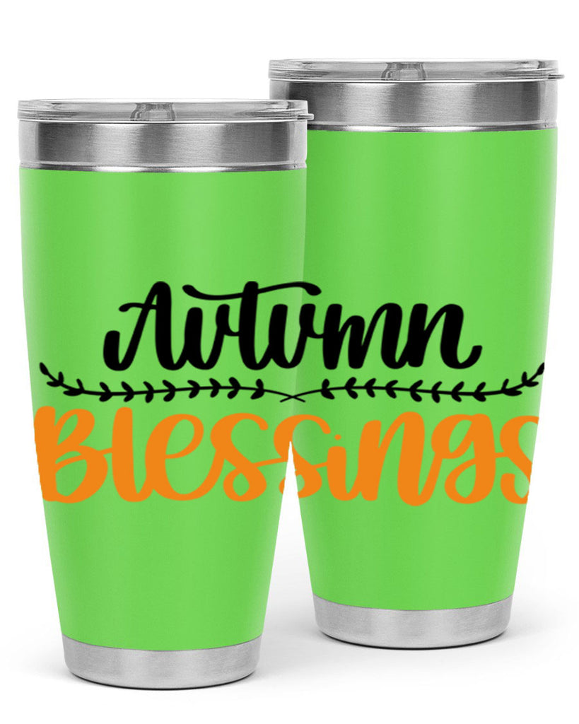Autumn Blessings 473#- fall- Tumbler