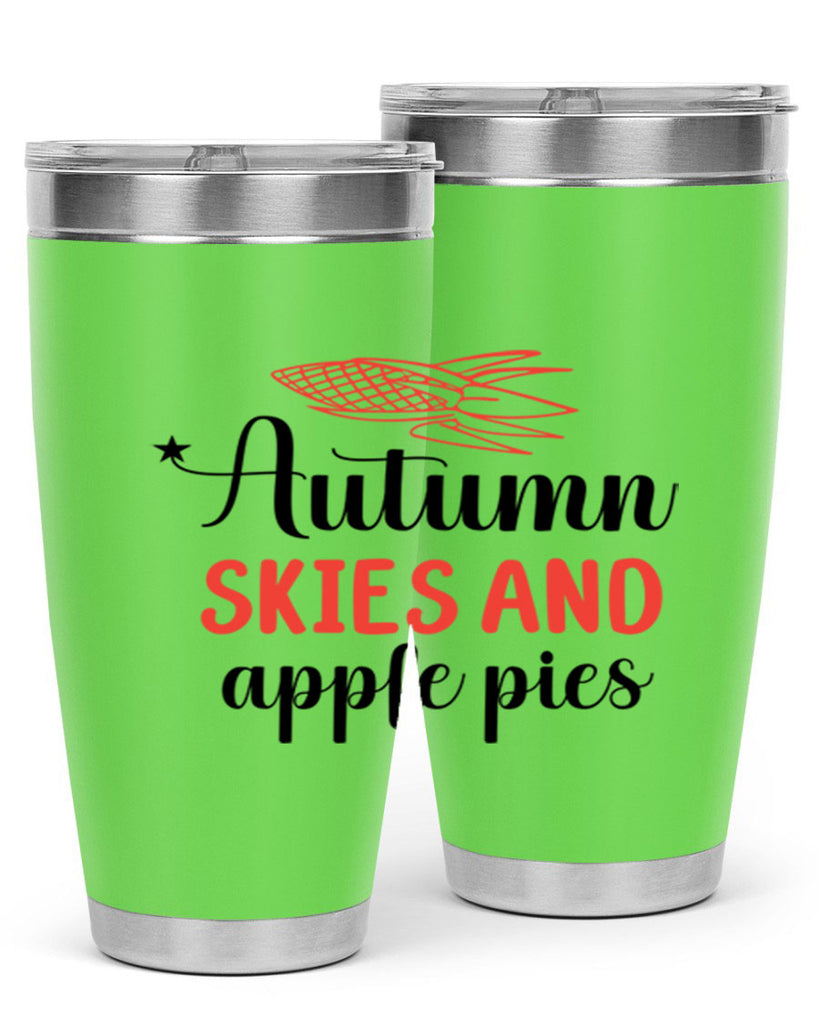 Autumn skies and apple pies 29#- fall- Tumbler